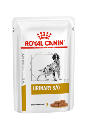 Royal Canin Veterinary Urinary S/O Dog Thin Slices in Gravy - خرید غذای خشک خوراکی دامپزشکی گربه پاتی شاپ خرید فروش قیمت غذای گربه سگ تر خشک قیمت بهترین