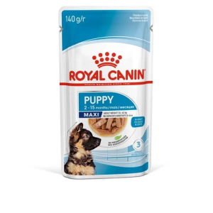 Royal Canin Maxi Puppy Chunks in Gravy - رویال کنین غذاهای مرطوب پاپی حاوی تکه‌های گوشت پاتی شاپ خرید فروش قیمت غذای گربه سگ تر خشک قیمت بهترین